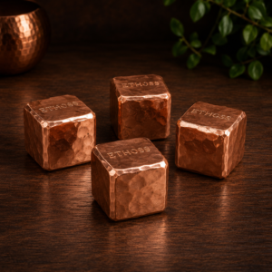 Cubo de Cobre Macizo Ethoss Studio