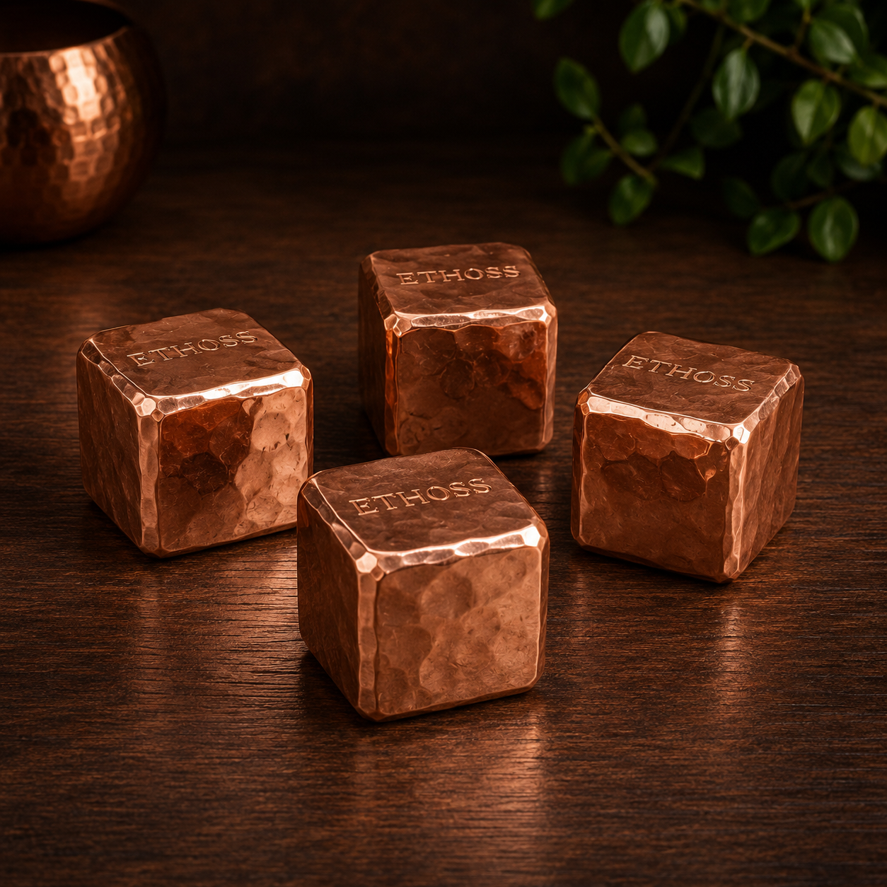 Cubo de Cobre Macizo Ethoss Studio